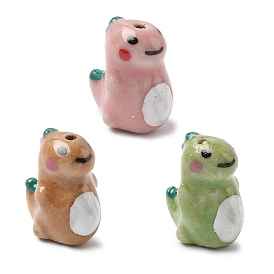 Фарфоровые бусины ручной работы, динозавр, пастельный фарфор