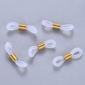 Los titulares de gafas, gafas extremos del lazo de goma, con 304 fornituras de acero inoxidable, 20x5 mm