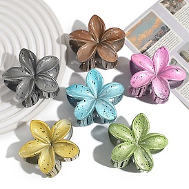 Flower Plastic Claw Hair Clips, Hair Accessories for Women & Girls