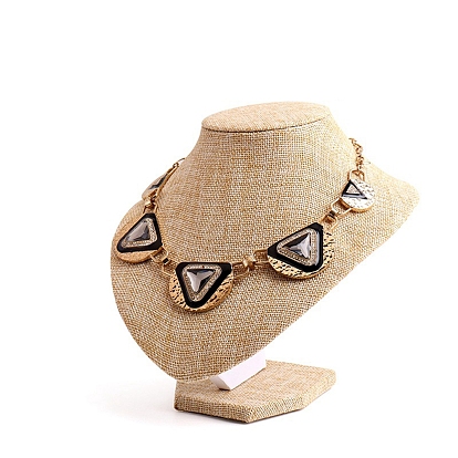 Бюст пластиковый, покрытый тканью, стенды для ожерелья