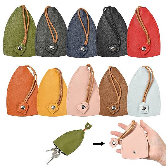 Компактный брелок для хранения ключей с завязкой-подвеской