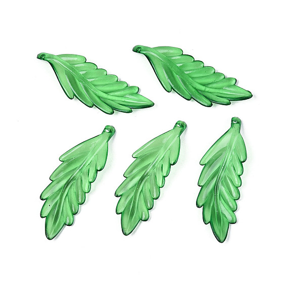 Прозрачные пластиковые большие подвески, очарование листа