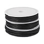 16.1M 3 Styles Waxed Cotton Cords, Multi-Ply Round Cord, Macrame Artisan String for Jewelry Making, with 3Pcs Polypropylene(PP) Spools