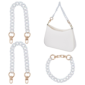 2шт. акриловые цепочки для телефонов, с поворотными застежками из цинкового сплава, цепочка-оберег