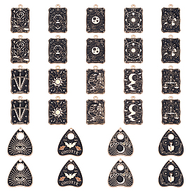 28 шт. эмалевые подвески из сплава Таро, разнообразные