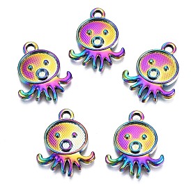 Alloy Pendants, Cadmium Free & Nickel Free & Lead Free, Octopus
