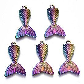 Plated Alloy Pendants, Cadmium Free & Lead Free, Fishtail