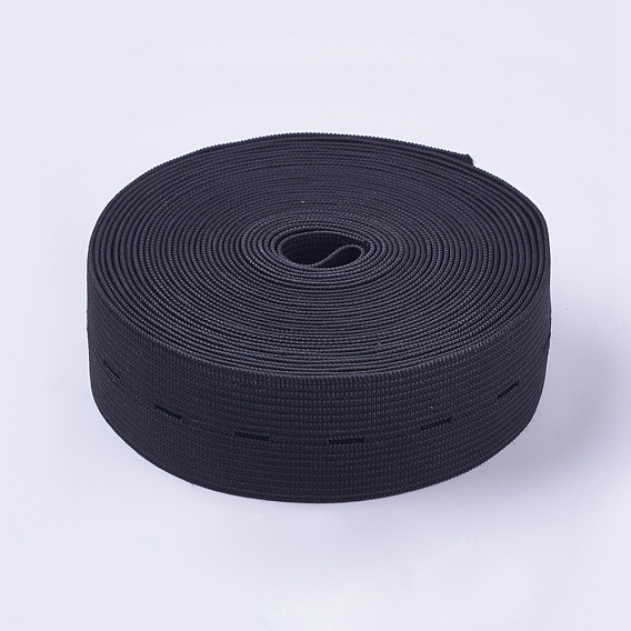 Buttonhole Flat Elastic Rubber Cord/Band, Webbing Garment Sewing Accessories
