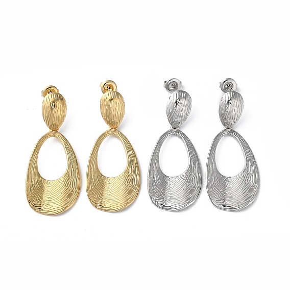 304 из нержавеющей стали болтаться серьги, полая слеза