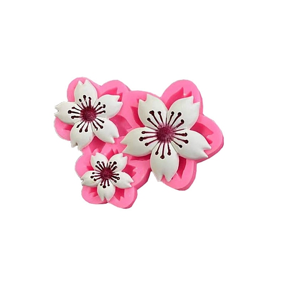 Flower Food Grade Silicone Molds, Fondant Molds, Baking Molds, Chocolate, Candy, Biscuits, UV Resin & Epoxy Resin Jewelry Making