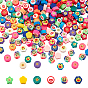 6 Strands 6 Style Handmade Polymer Clay Beads Strands, for DIY Jewelry Crafts Supplies, Mixed Shapes
