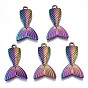 Plated Alloy Pendants, Cadmium Free & Lead Free, Fishtail