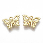 Pendentif en alliage , conclusions de menuisiers en filigrane, papillon