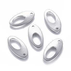 304 подвески из нержавеющей стали, овальный с кольцом