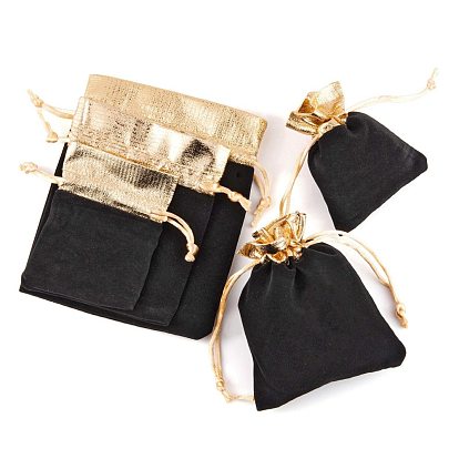 30Pcs 3 Style Rectangle Velvet Jewelry Bag