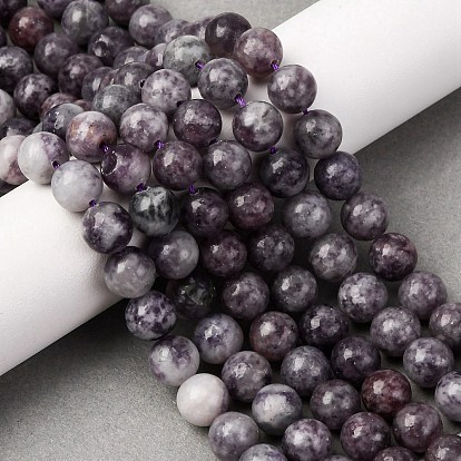 Natural Lepidolite Beads Strands, Round