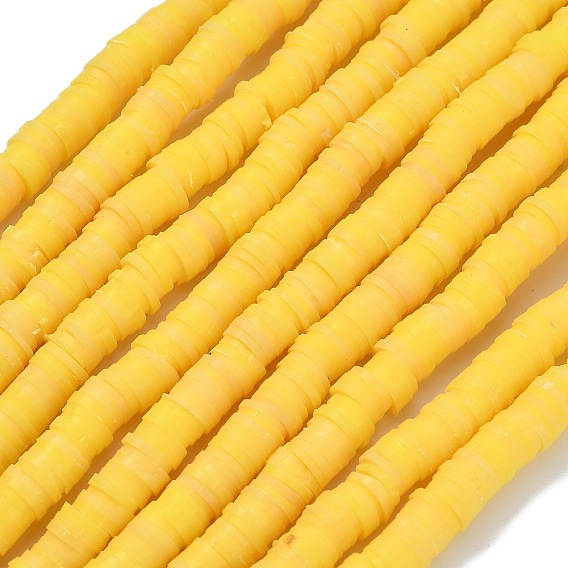 Handmade Polymer Clay Beads Strands, for DIY Jewelry Crafts Supplies, Heishi Beads, Disc/Flat Round