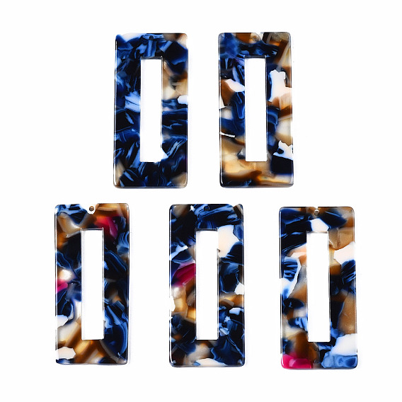 Подвески из ацетата целлюлозы (смолы), прямоугольные