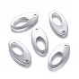 304 подвески из нержавеющей стали, овальный с кольцом