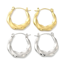 304 Stainless Steel Hoop Earrings for Women, Twist