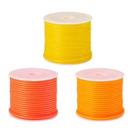 15м 3 цвета полые трубы ПВХ трубчатый шнур из синтетического каучука, обернутый вокруг белой пластиковой катушке