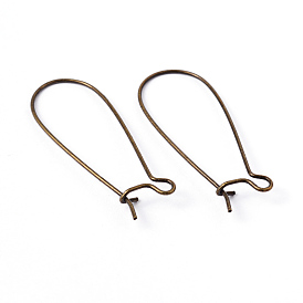 Латунные серьги-кольца серьги почек