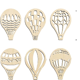 Unfinished Wood Cutouts, Painting Supplies, Hot Air Ballon