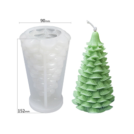 Christmas Tree DIY Candle Silicone Molds, Resin Casting Molds, For UV Resin, Epoxy Resin Jewelry Making