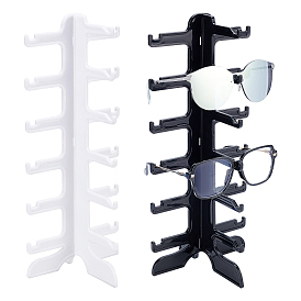 2 наборы 2 цвета акриловая рамка для дисплея, шесть ярусов, для дисплея очков