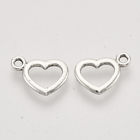 Подвески из сплава в тибетском стиле, сердце, без кадмия и без свинца