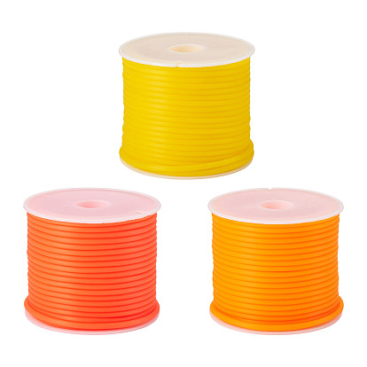 15м 3 цвета полые трубы ПВХ трубчатый шнур из синтетического каучука, обернутый вокруг белой пластиковой катушке