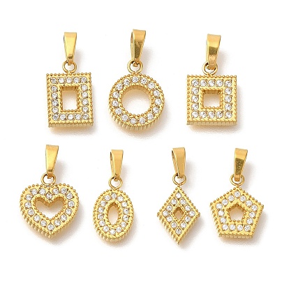 Ионное покрытие (ip) 304 подвески из нержавеющей стали с микропаве из кубического циркония