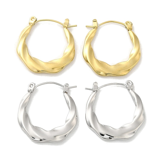 304 серьги из нержавеющей стали для женщин, твист