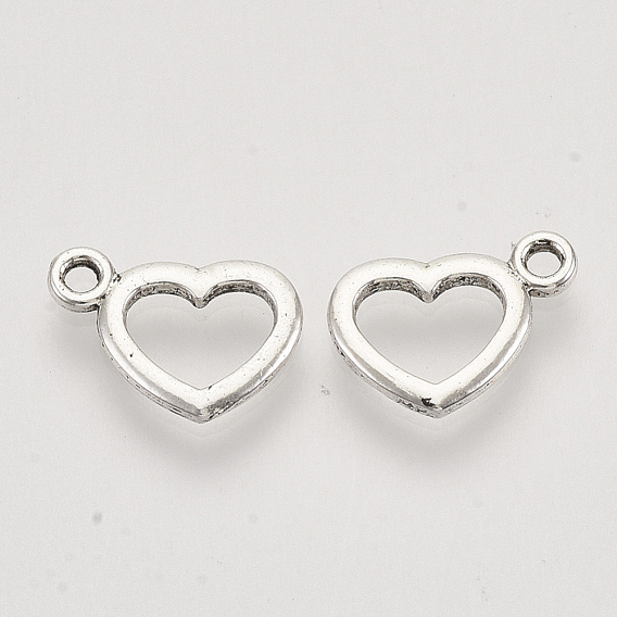 Подвески из сплава в тибетском стиле, сердце, без кадмия и без свинца