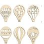 Unfinished Wood Cutouts, Painting Supplies, Hot Air Ballon