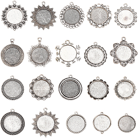 20 шт 20 стиль подвеска из сплава кабошон настройки, разнообразные, DIY фурнитура для ювелиных изделий
