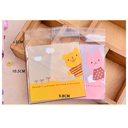 Printed Plastic Bags, with Adhesive