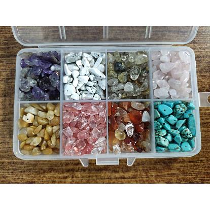 Cuentas de piedras preciosas naturales y sintéticas estilo 160g 8, chip
