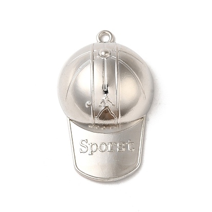 Alloy Pendant, Cadmium Free & Lead Free, Hat
