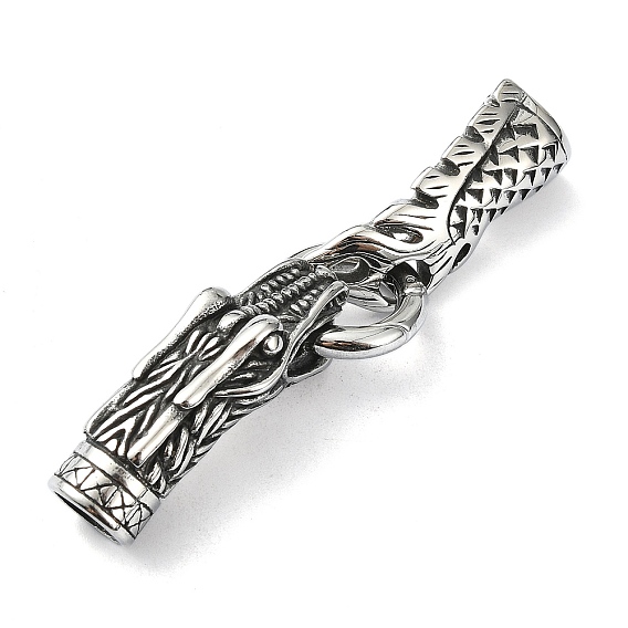 304 Stainless Steel Spring Gate Rings, Manual Polishing, Dragon