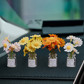 4шт. 4 стили стеклянных подставок для цветов, украшение рабочего стола для домашнего автомобиля, аксессуары для кукольного домика с микро-ландшафтом, притворяясь опорными украшениями