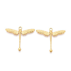 304 подвески из нержавеющей стали, стрекоза, ионное покрытие (ip)