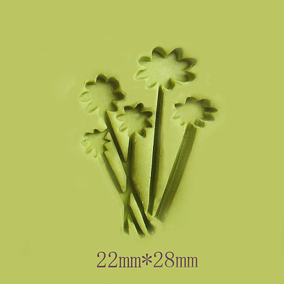 Transparent Resin Stamps, DIY Handmade Soap Stamp Chapters, Clear, Flower/Word/Leaf/Feather/Deer Pattern