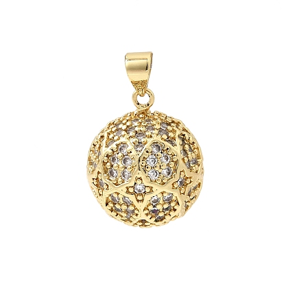 Латунные микро проложить кубического циркония подвески, шарм-талисманы, без кадмия и без свинца, стойки покрытие, долговечный