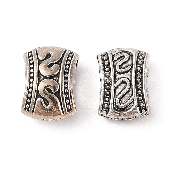 Тибетский стиль сплава многожильных ссылки, без кадмия и без свинца, прямоугольник