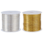 2 рулоны 2 цвета медной проволоки, круглые, для изготовления ювелирных изделий, долговечный