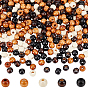 500Pcs 5 Colors Maple Wood Beads, Rondelle