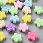 Opaque Acrylic Beads, Flower