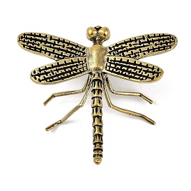 Brass Dragonfly Figurines, for Home Office Desktop Decoration