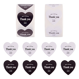 2рулоны 2 цветные сердечки со стикерами «Спасибо», самоклеящиеся бумажные наклейки, для вечеринки декоративные подарки день святого валентина